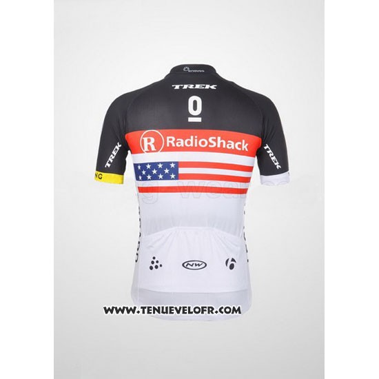2012 Maillot Ciclismo Radioshack Champion Etats Unis Manches Courtes et Cuissard